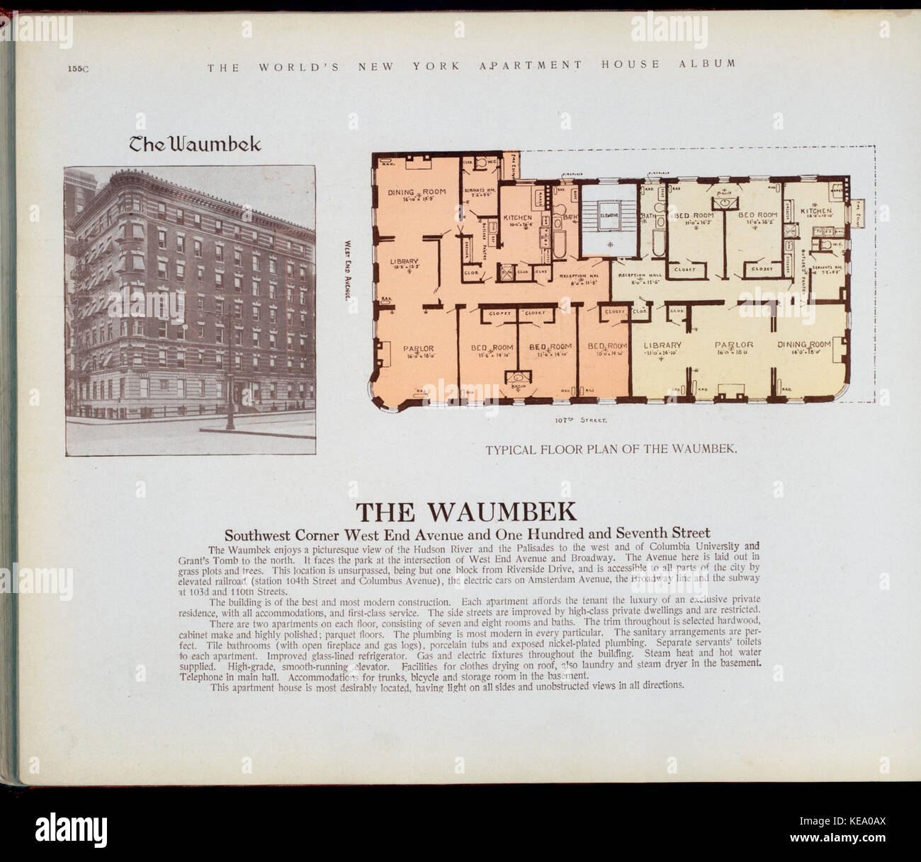 The Waumbek, Southwest corner West End Avenue and One Hundred and