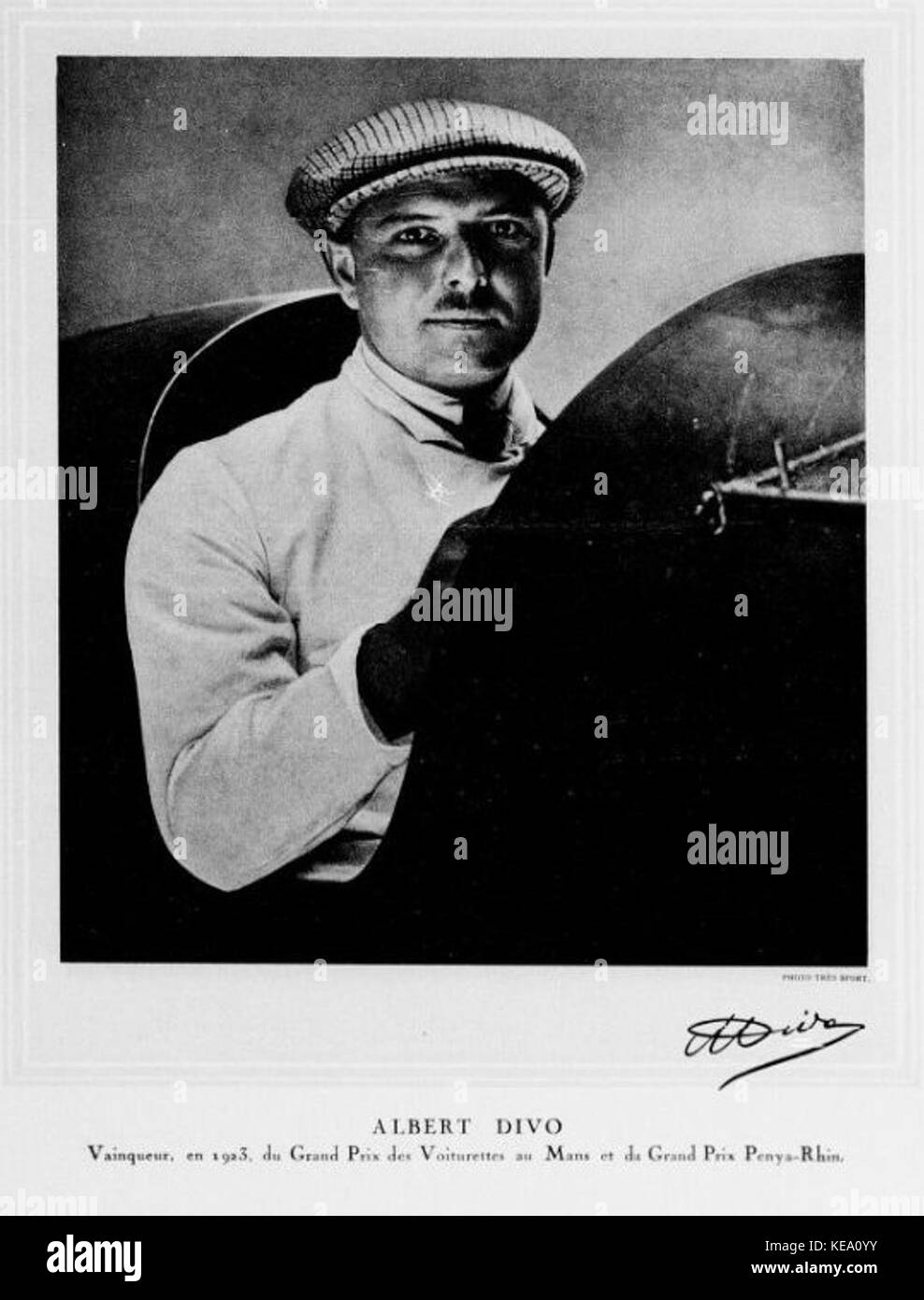 Albert Divo en 1924 Stock Photo Alamy