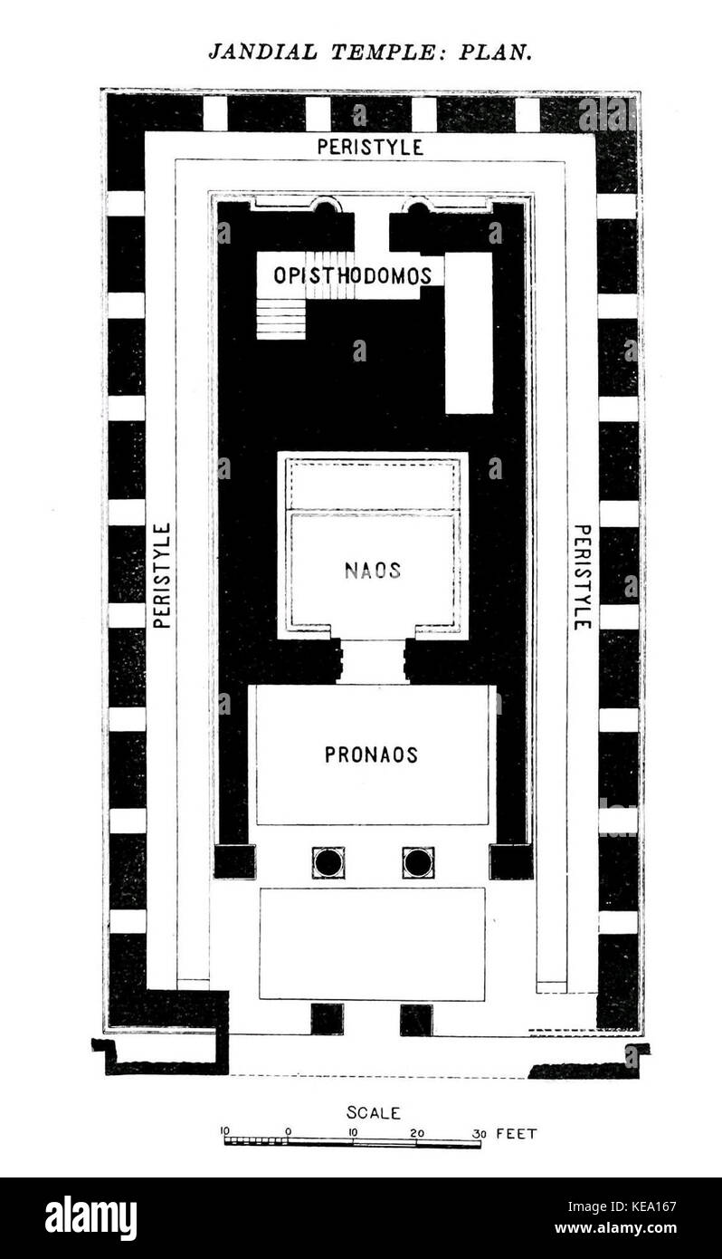 Jandial Temple Plan Stock Photo - Alamy