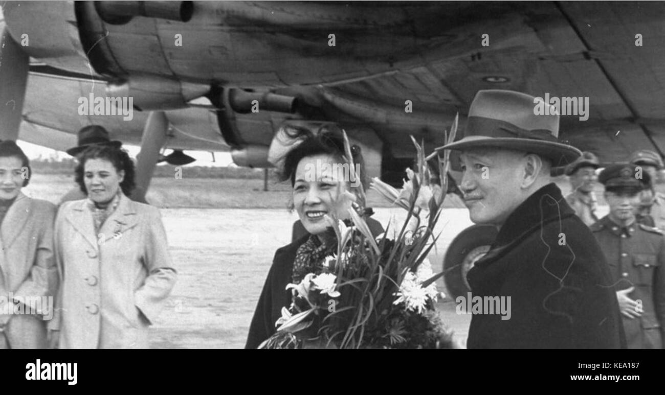 Soong May ling Taiwan 1950 01 Stock Photo