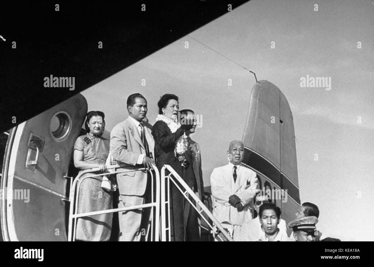 Soong May ling Taiwan 1950 02 Stock Photo
