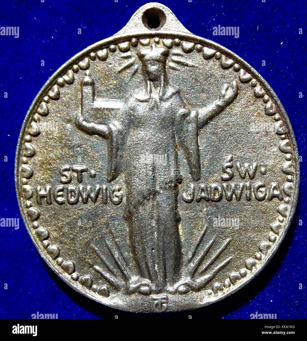 Upper Silesia Plebiscite 1921 Fe  Campaign Medal of the pro  German Side (obverse) Stock Photo