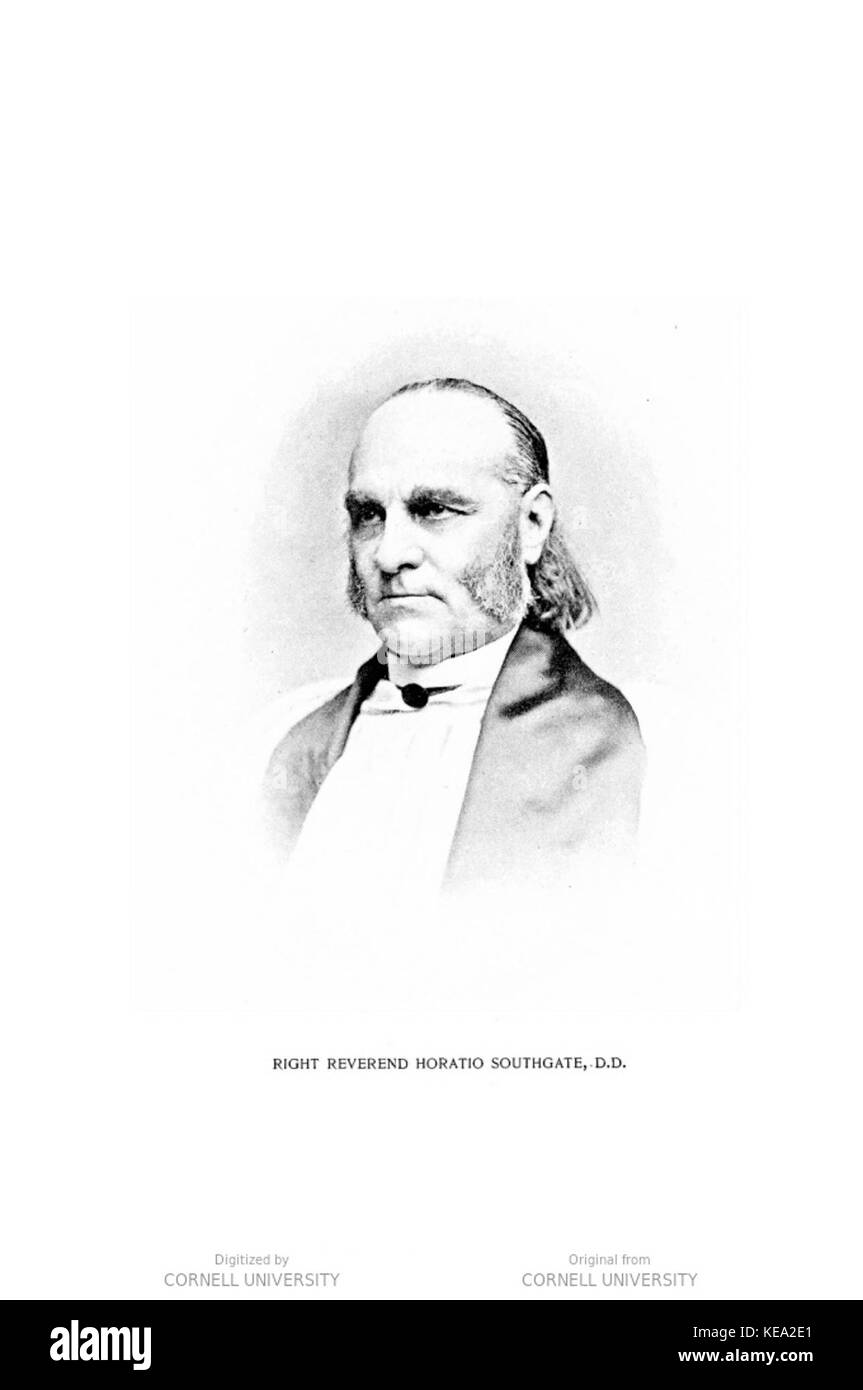 This title refers to The Rt. Rev. Horatio Southgate, an Anglican bishop and missionary. The image may portray him as a significant religious and historical figure. Stock Photo