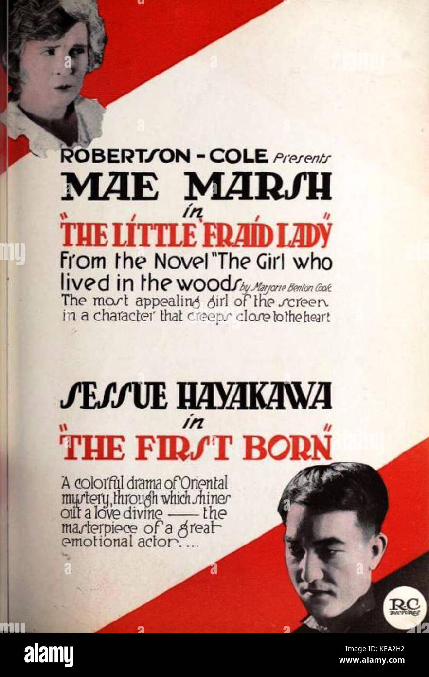 The Little 'Fraid Lady (1920) & The First Born (1921) Stock Photo