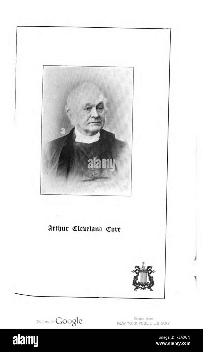 The Rt. Rev. Arthur C. Coxe Stock Photo - Alamy