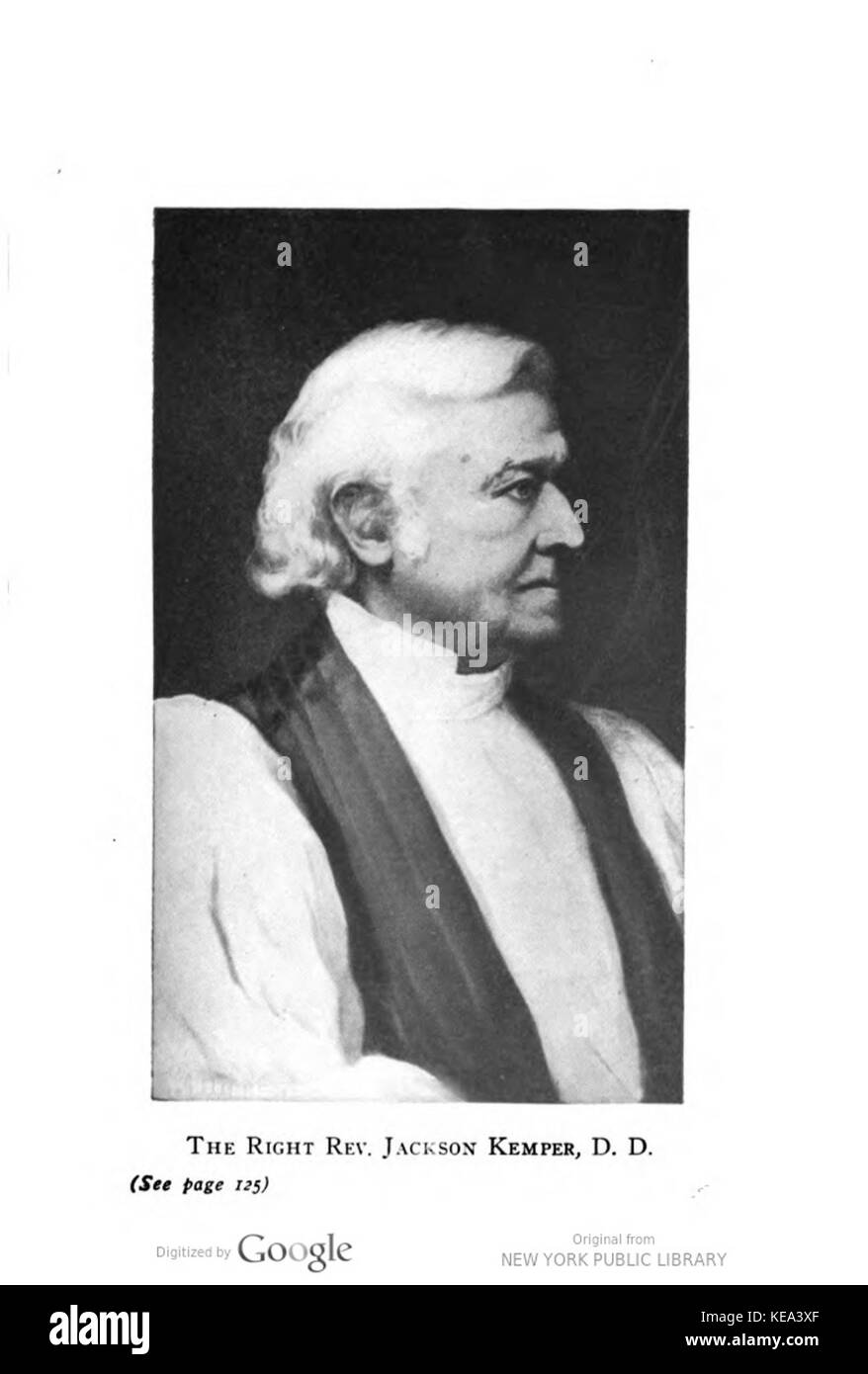 The Rt Rev Jackson Kemper Stock Photo Alamy