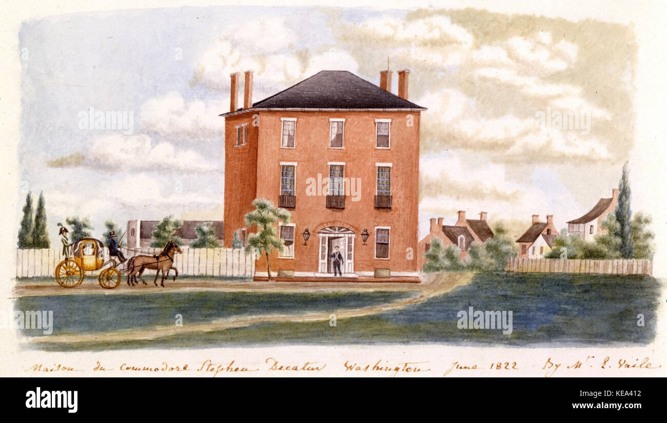 The Historic Decatur House Stock Photo Alamy