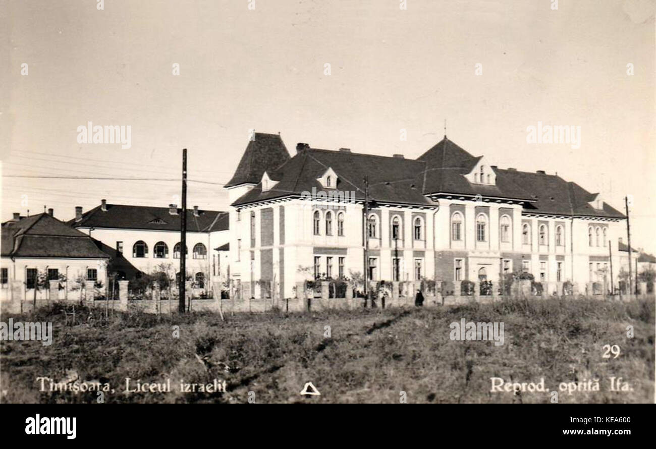 Israelite boarding school in Timisoara 1930 Stock Photo - Alamy