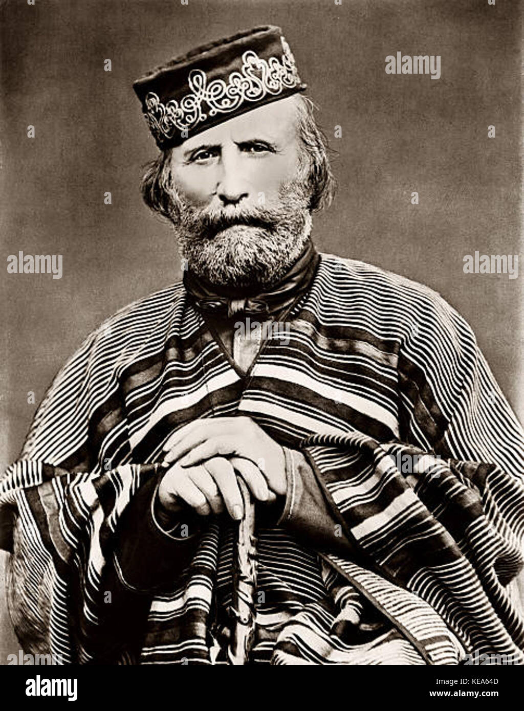 Giuseppe Garibaldi 1866 Stock Photo