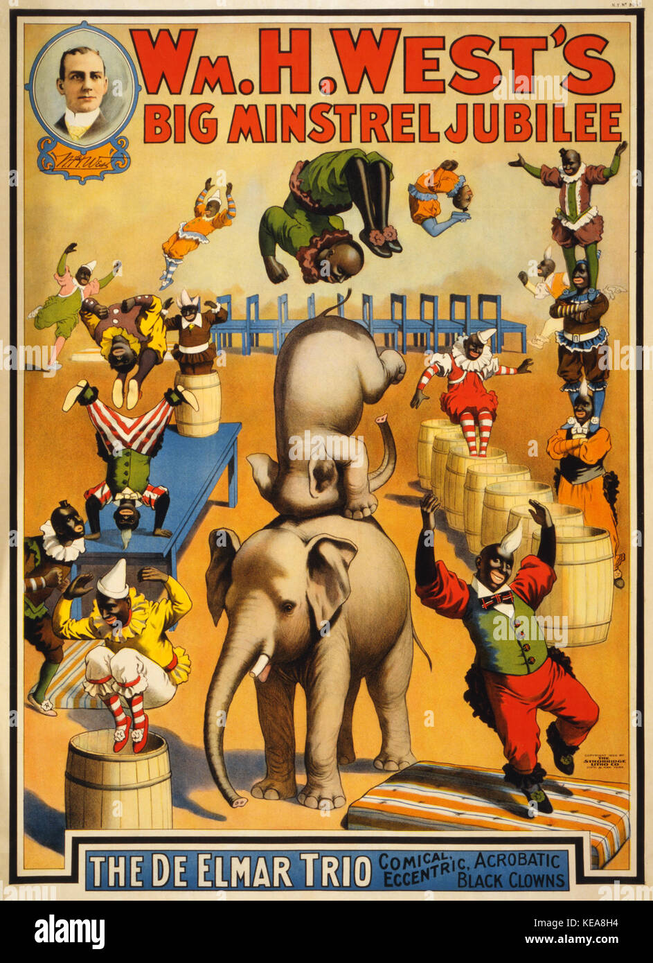 Wm. H. West's Big Minstrel Jubilee, The De Elmar Trio, vaudeville