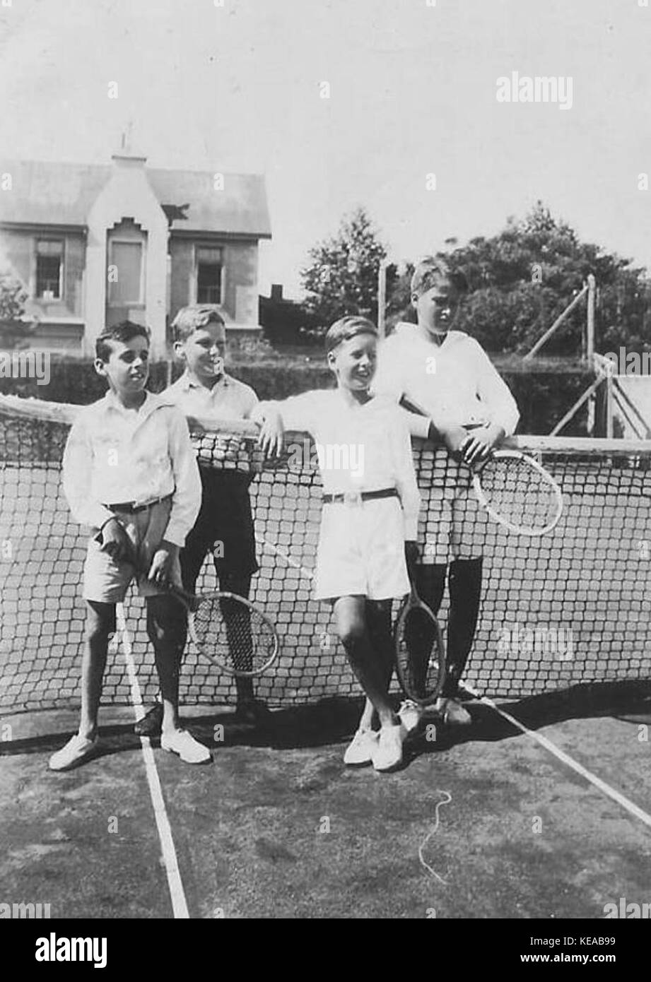 Chicos tenis atl rosario 1925 Stock Photo