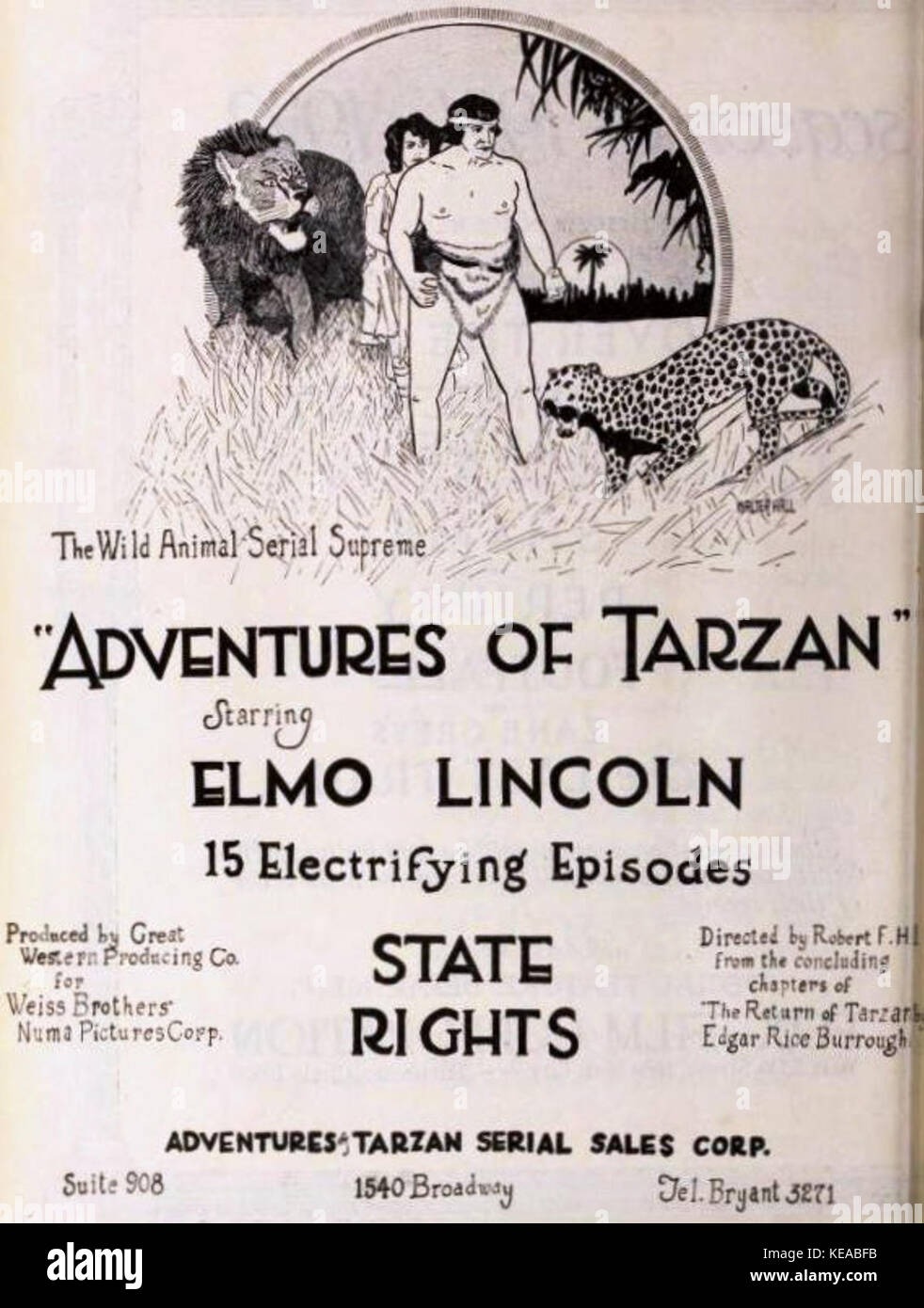 The Adventures of Tarzan (1921) 7 Stock Photo - Alamy