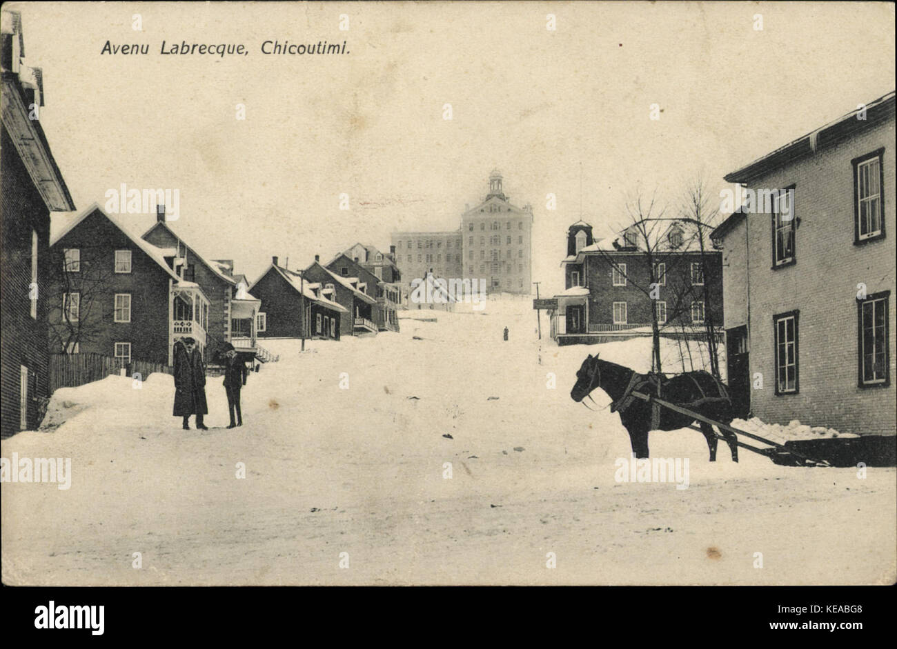 Avenu Labrecque, Chicoutimi BAnQ CP 022216 CON Stock Photo Alamy