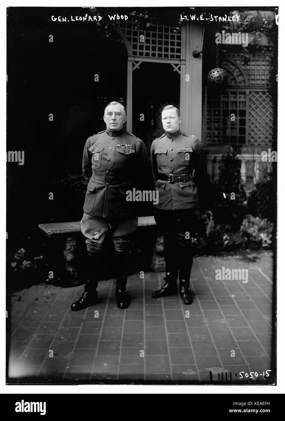 William Eugene Stanley and Leonard Wood in 1919 Stock Photo Alamy