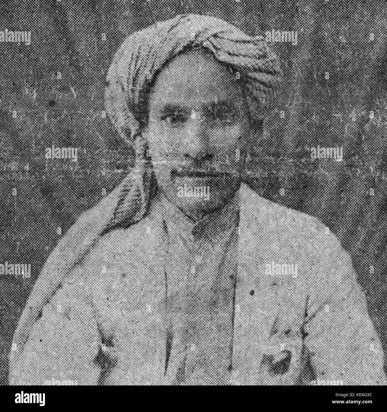 Machmoed Sa'ad Mekka, His Master's Voice Advertisement, Surabaya (c 1930s) Stock Photo