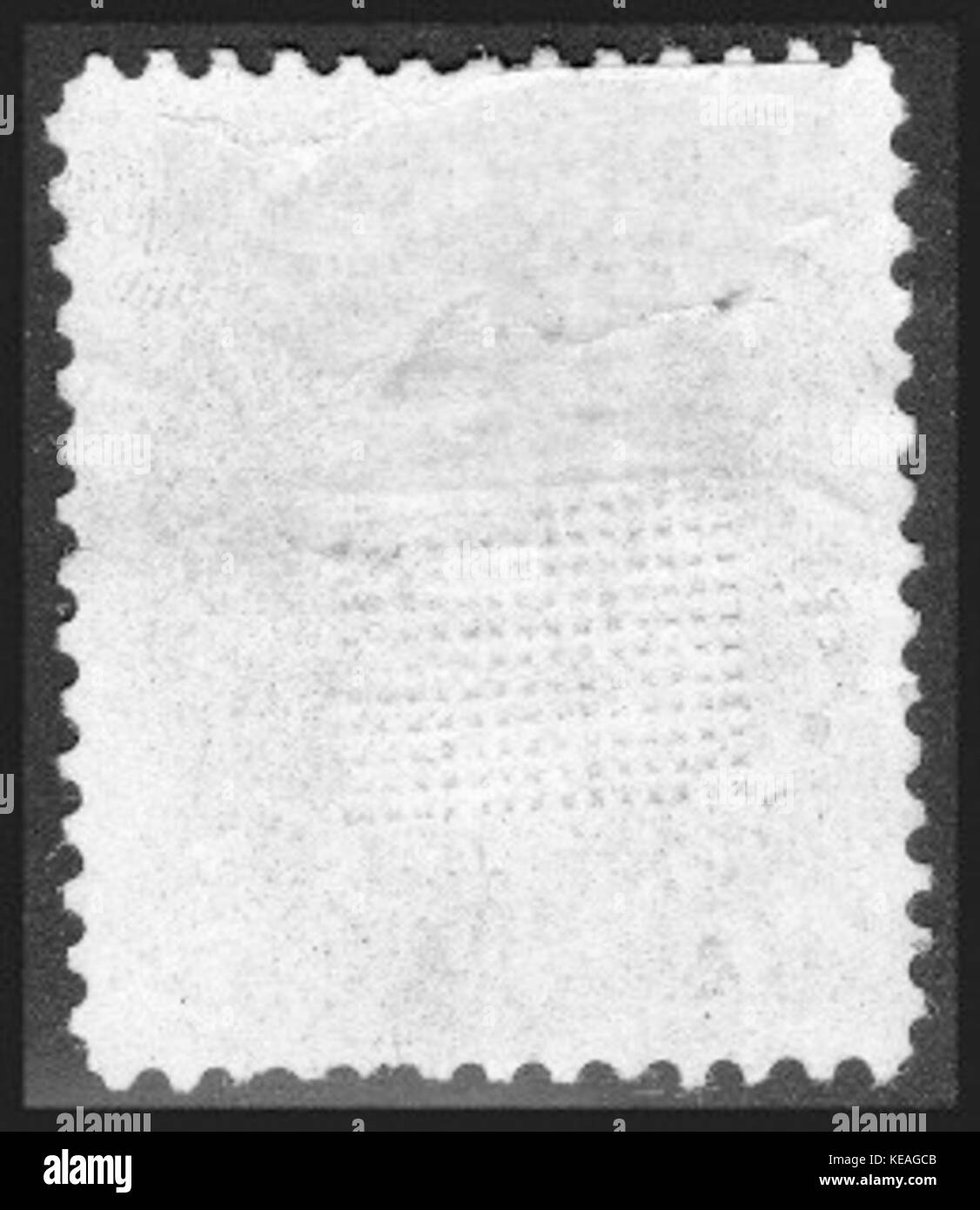 Stamp US 1868 1c Z grill Miller backside Stock Photo Alamy
