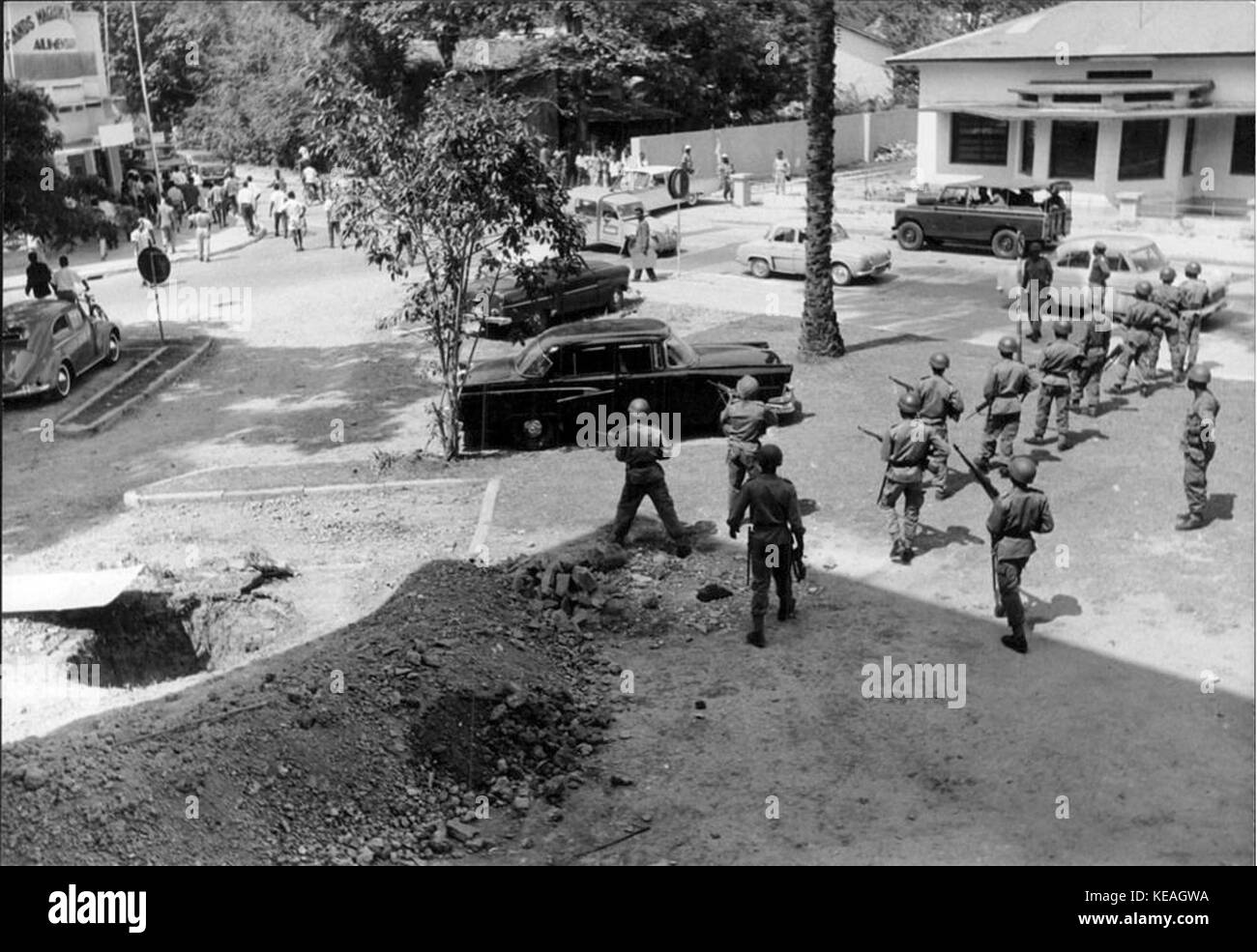 The Congo Crisis Police in the streets of Congo 352026053899 Stock Photo