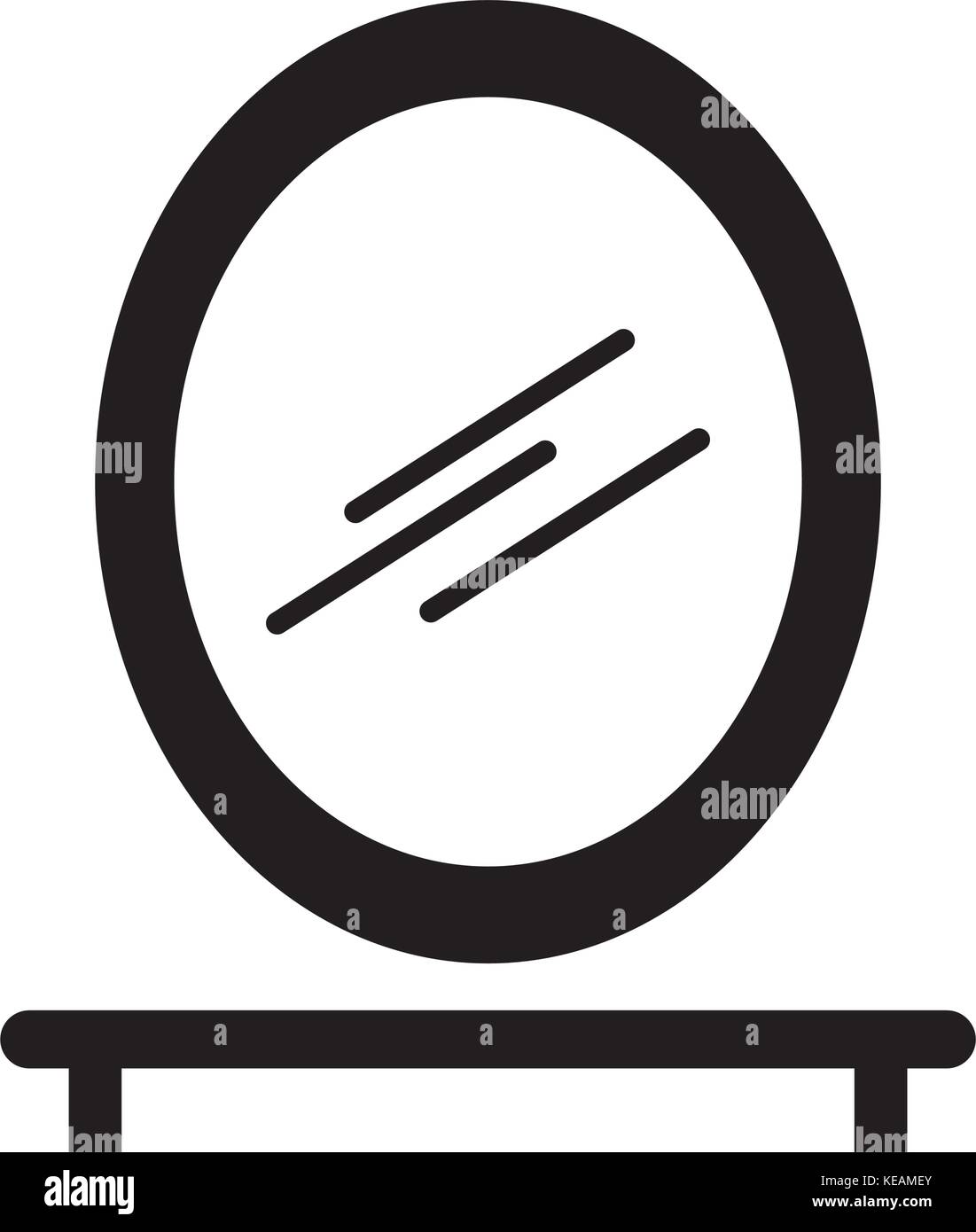 bathroom mirror and shelf with toothbrush soap Stock Vector Image & Art ...