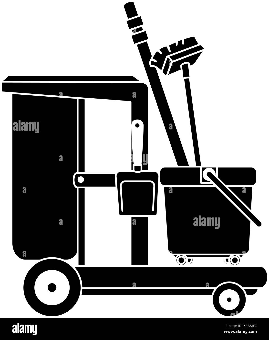 Toilet trolley Black and White Stock Photos & Images - Alamy