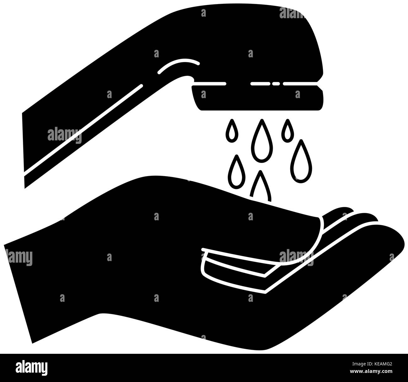 hand washing isolated icon vector illustration design Stock Vector ...