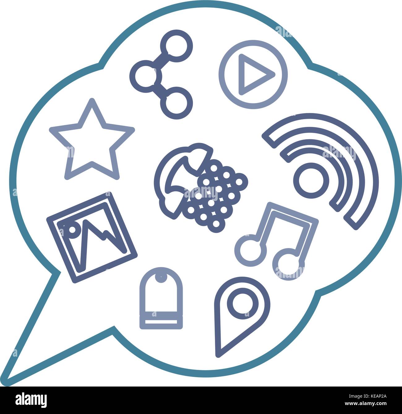 chat bubbles vector illustration Stock Vector Image & Art - Alamy