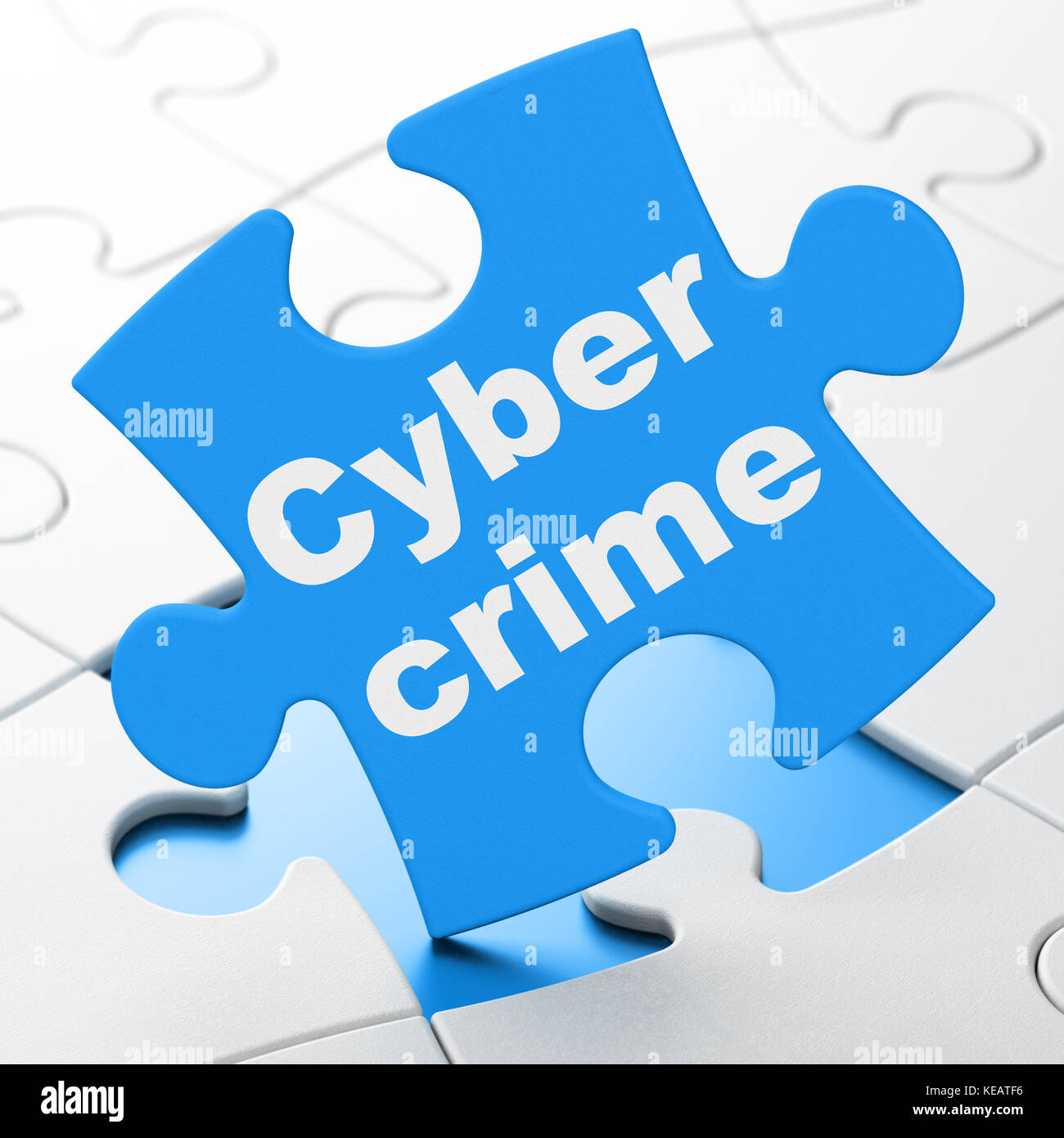Privacy concept Cyber Crime on puzzle background Stock Photo Alamy
