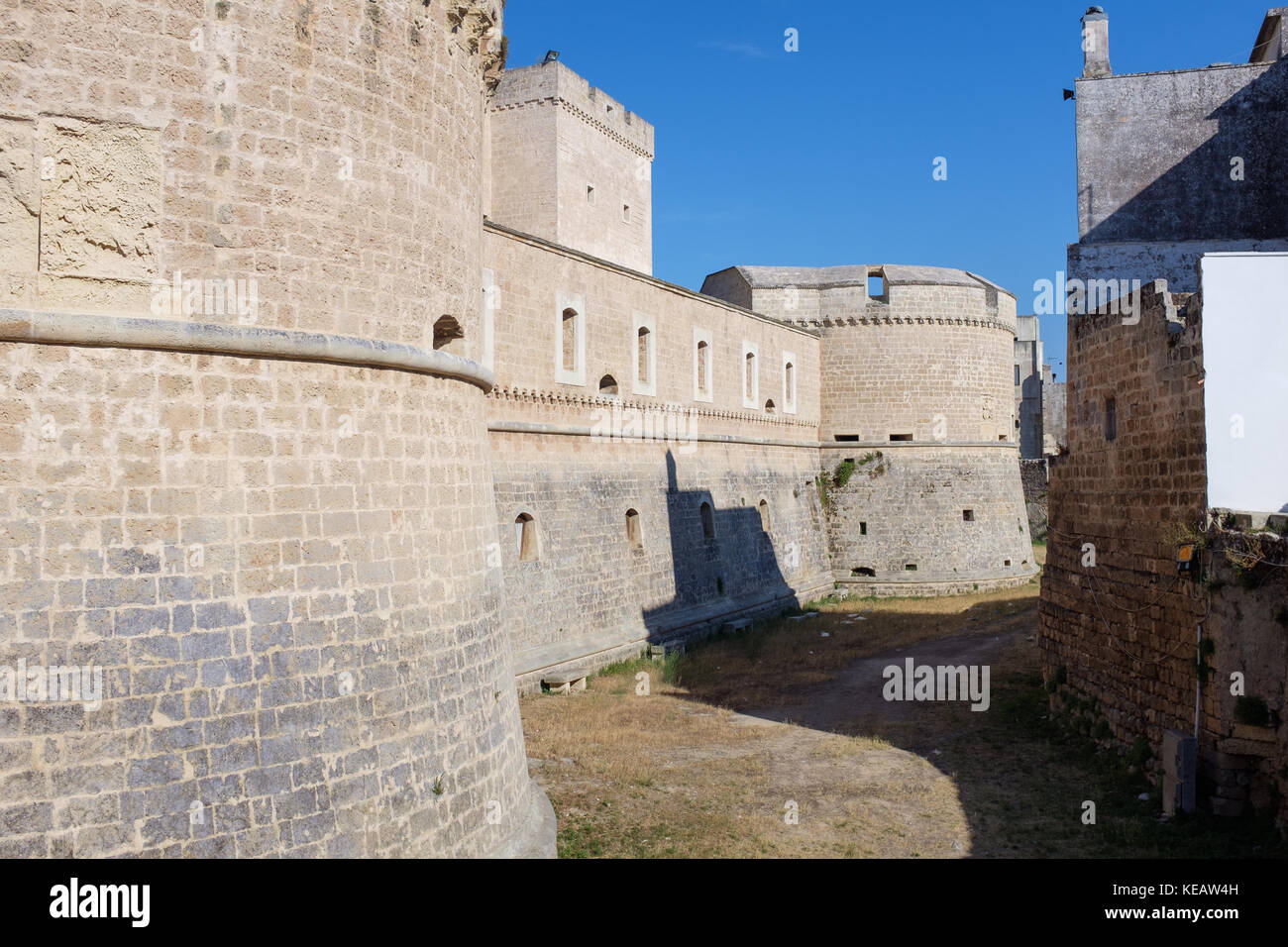 Baroque castle of Corigliano. Italy Stock Photo