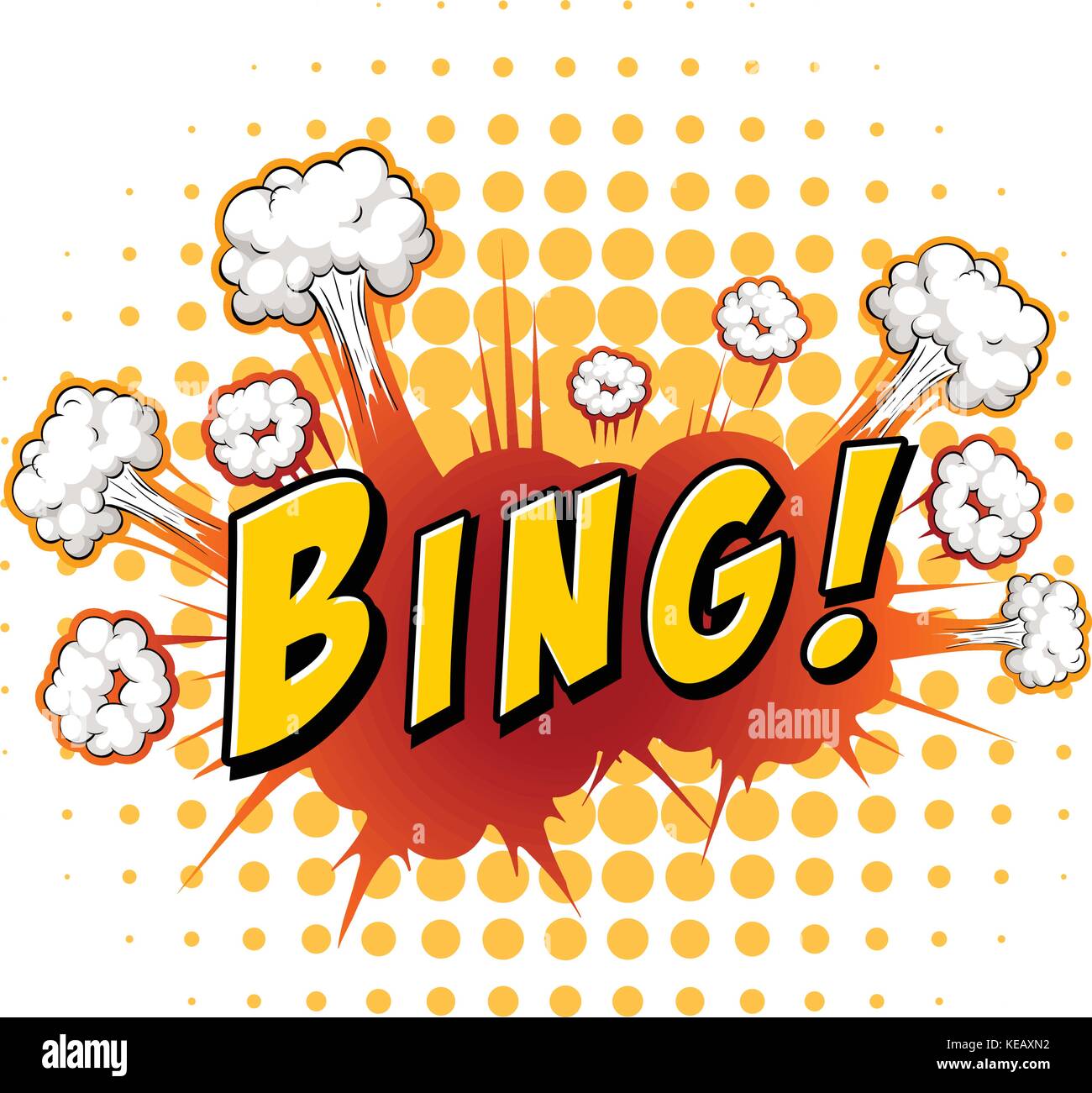 Word Bing With Explosion Background Stock Vector Image And Art Alamy