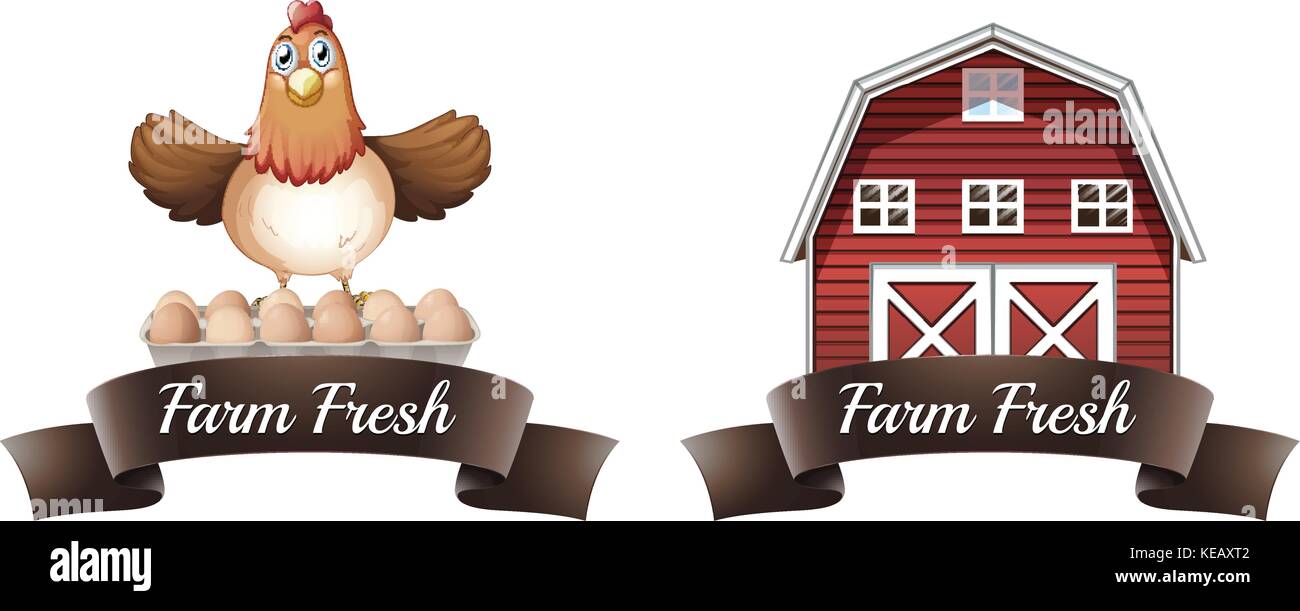 Farm fresh banner Stock Vector Image & Art - Alamy