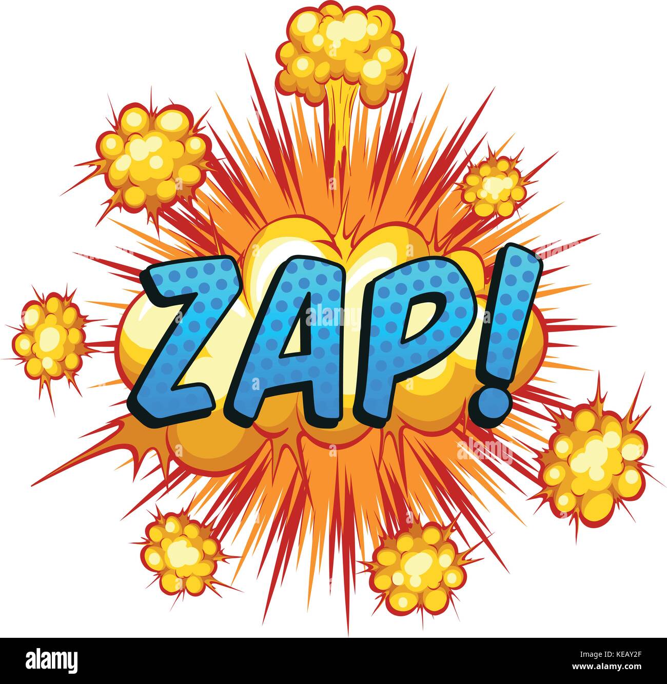 Word 'zap' with cloud explosion background Stock Vector Image & Art Alamy