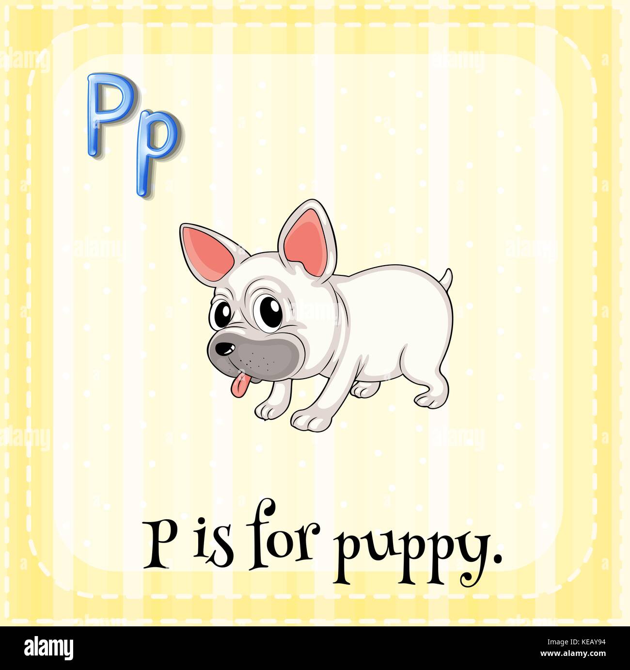 Flashcard letter dog illustration hires stock photography and images