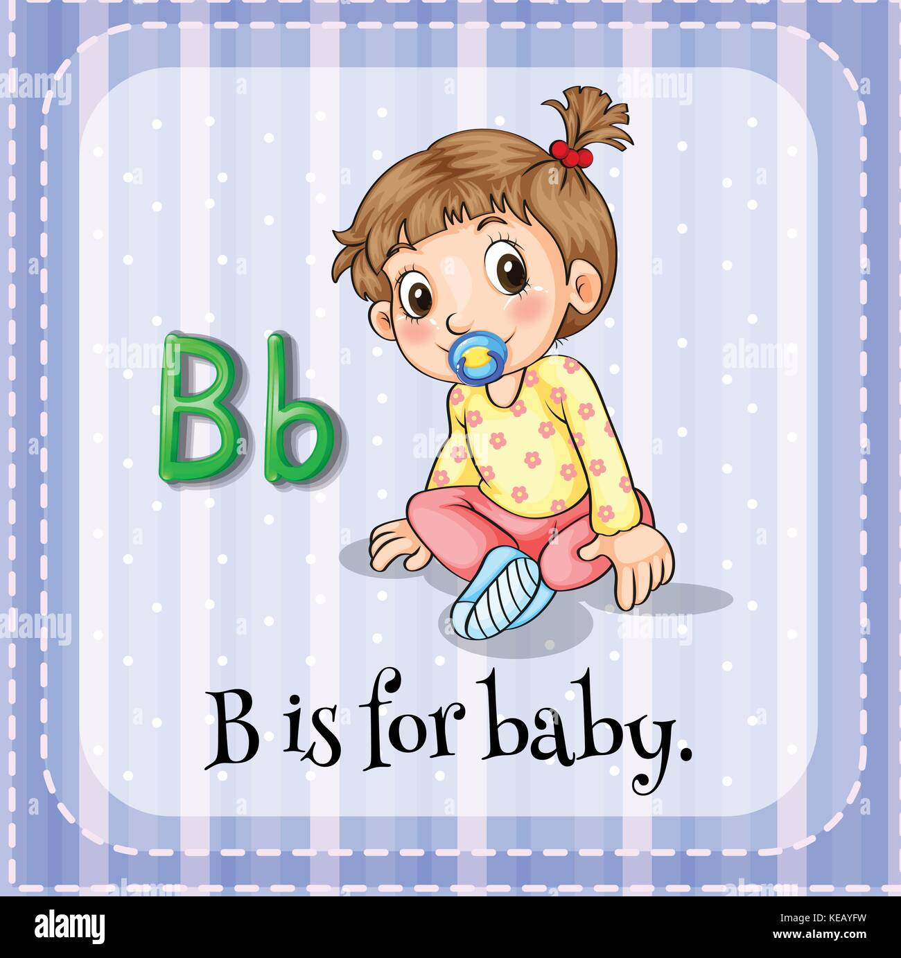 B is for baby stock vector image art alamy