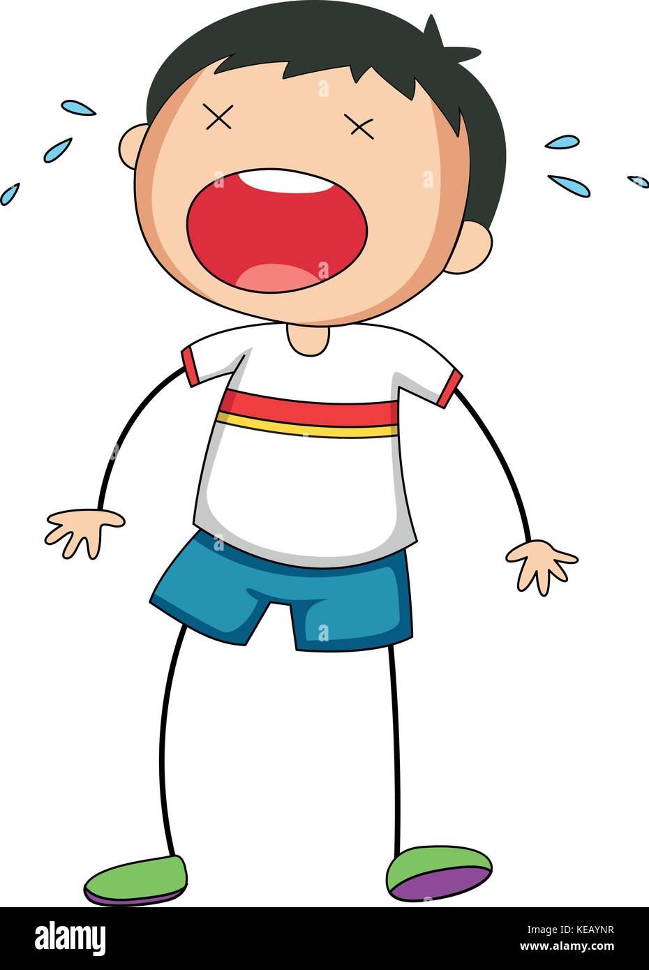 Closeup sad boy crying alone Stock Vector Image & Art - Alamy Closeup sad boy crying alone Stock Vector Image & Art - Alamy