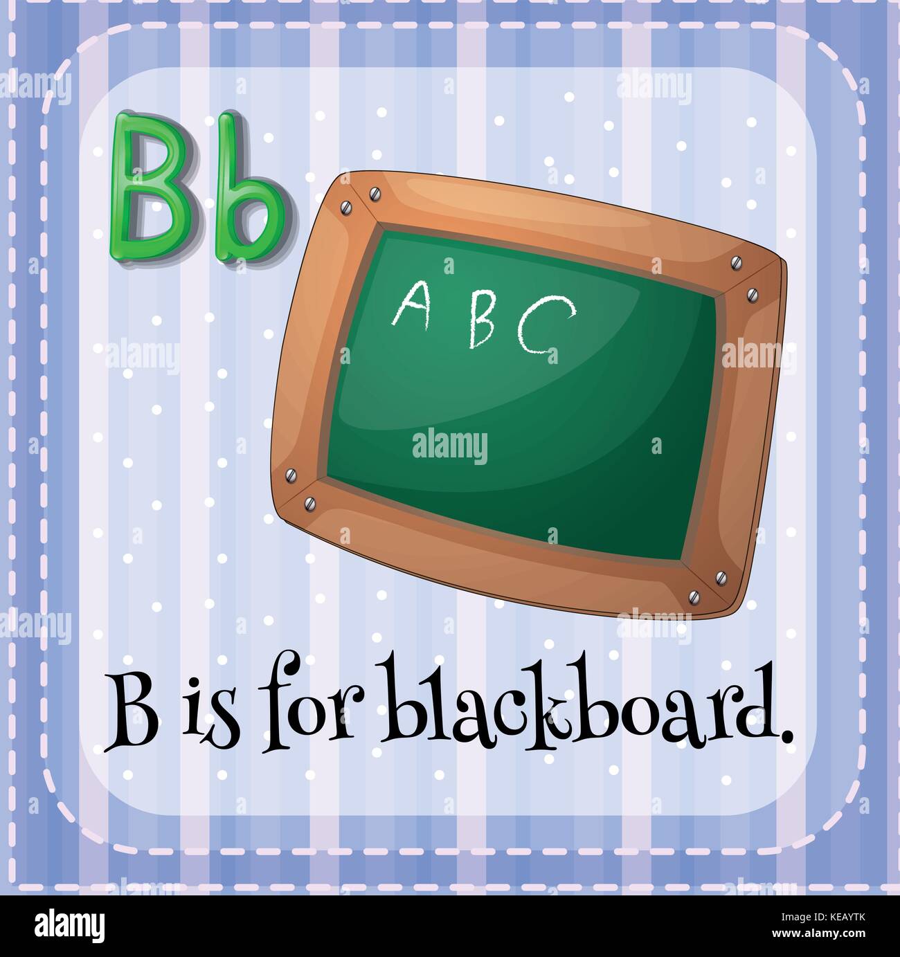Flashcard letter B is for blackboard Stock Vector Image & Art - Alamy