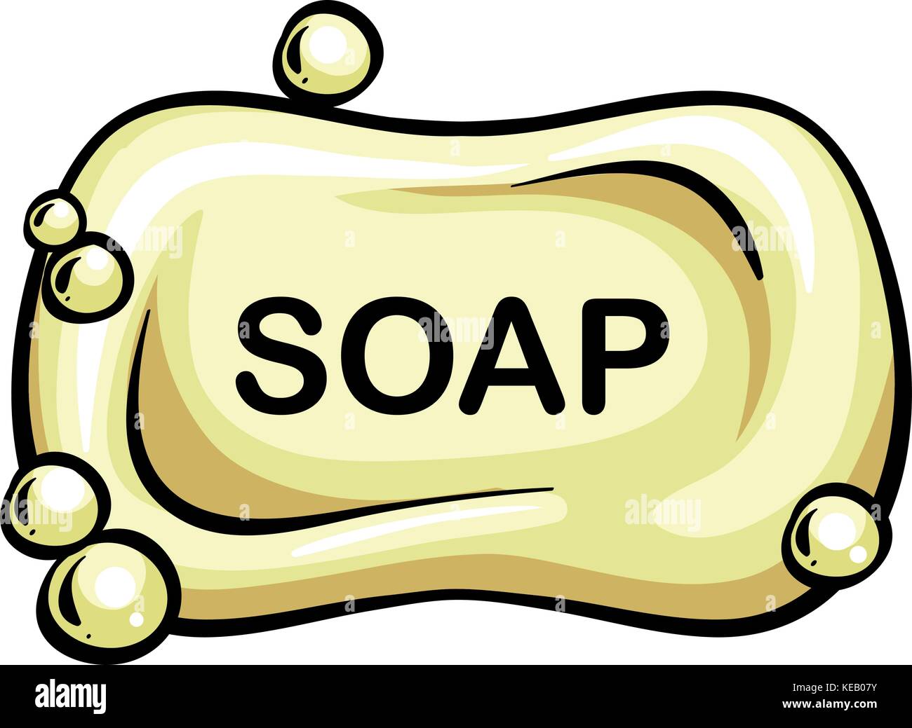 Close up bar of soap with bubbles Stock Vector Image & Art Alamy