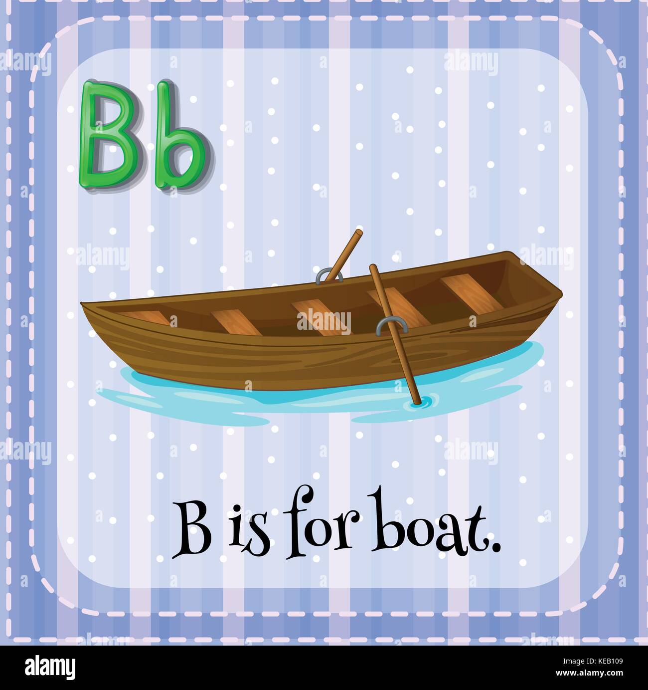 Flashcard alphabet B is for boat Stock Vector Image & Art Alamy
