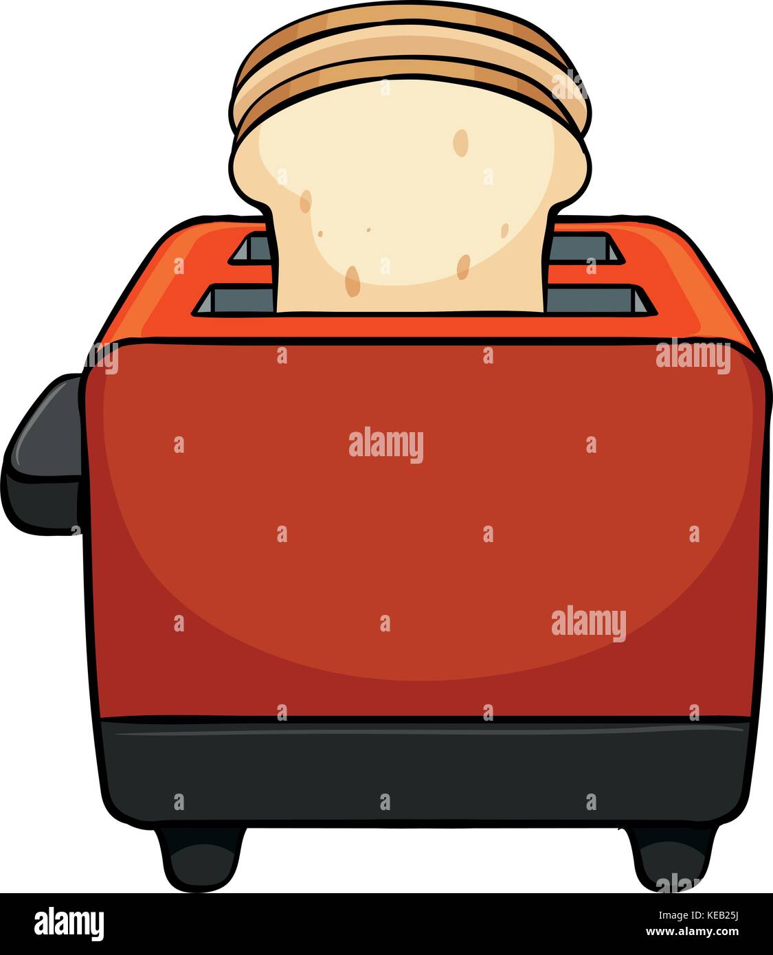 Toaster with bread Stock Vector Images Alamy
