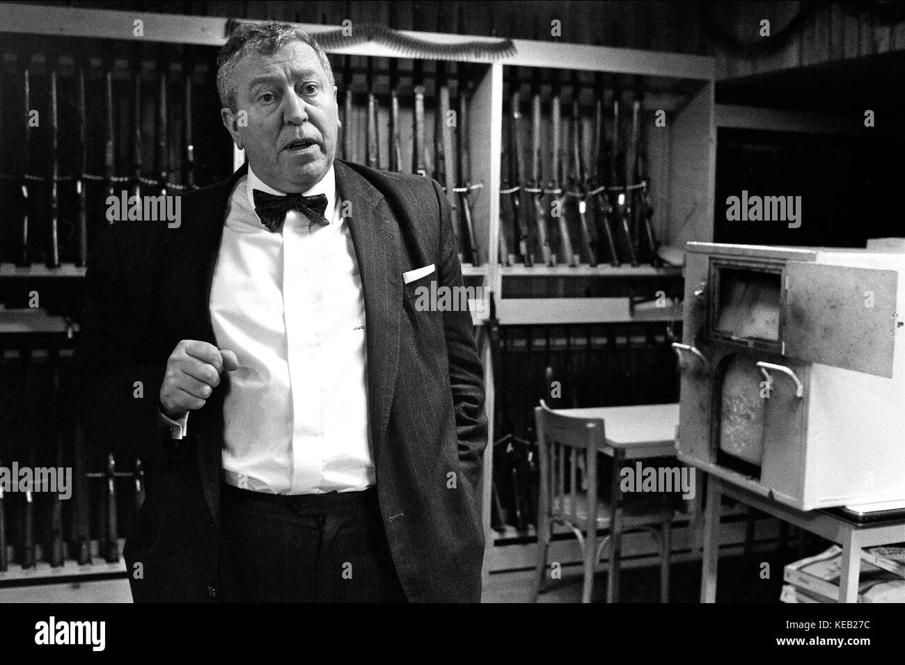 Pr David presents Forensic Police Laboratory in Lyon, France Stock