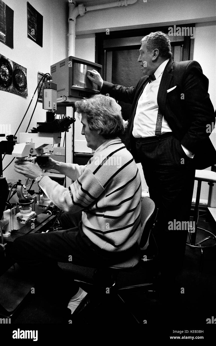 Pr David presents Forensic Police Laboratory in Lyon, France Stock