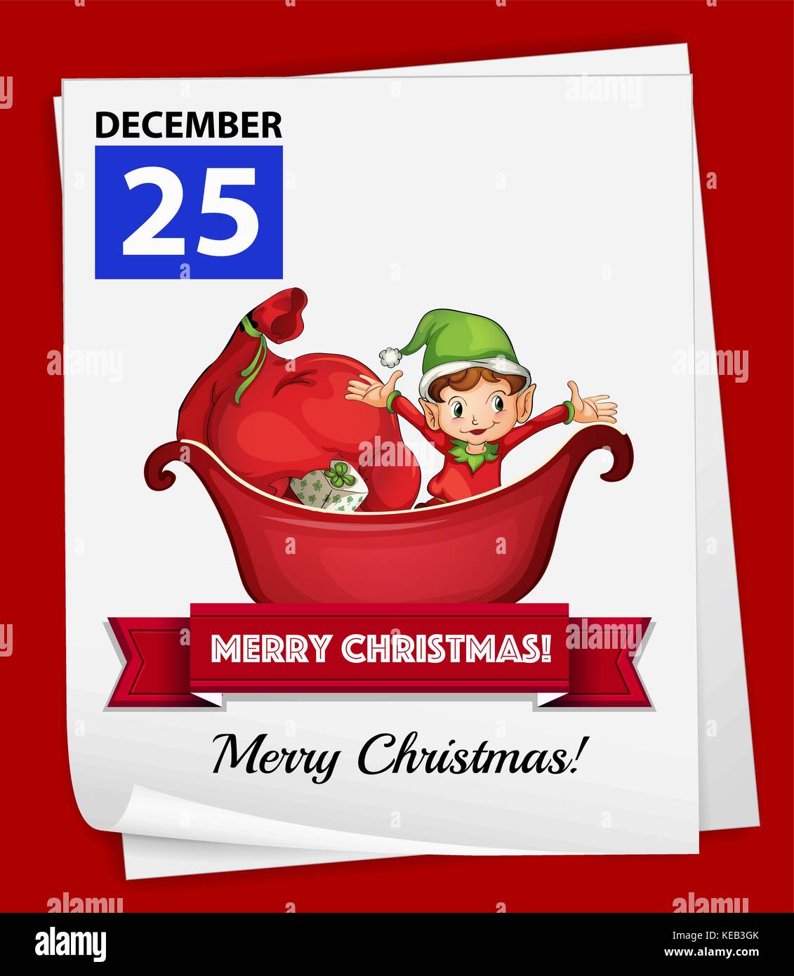 Illustration of december 25 is a christmas day Stock Vector Image & Art