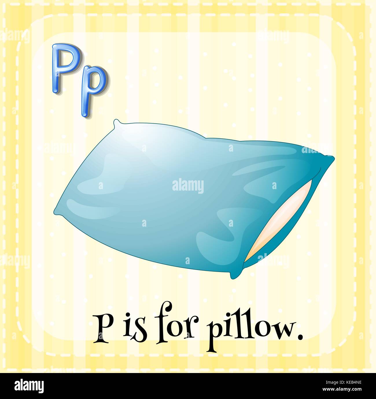 English flashcard letter P is for pillow Stock Vector Image & Art Alamy