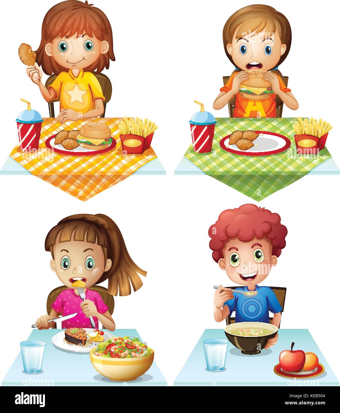 Dinner Table Clipart Food
