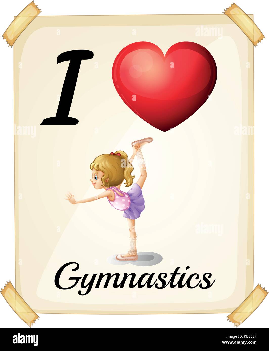 I love gymnastics sign Stock Vector Image & Art Alamy