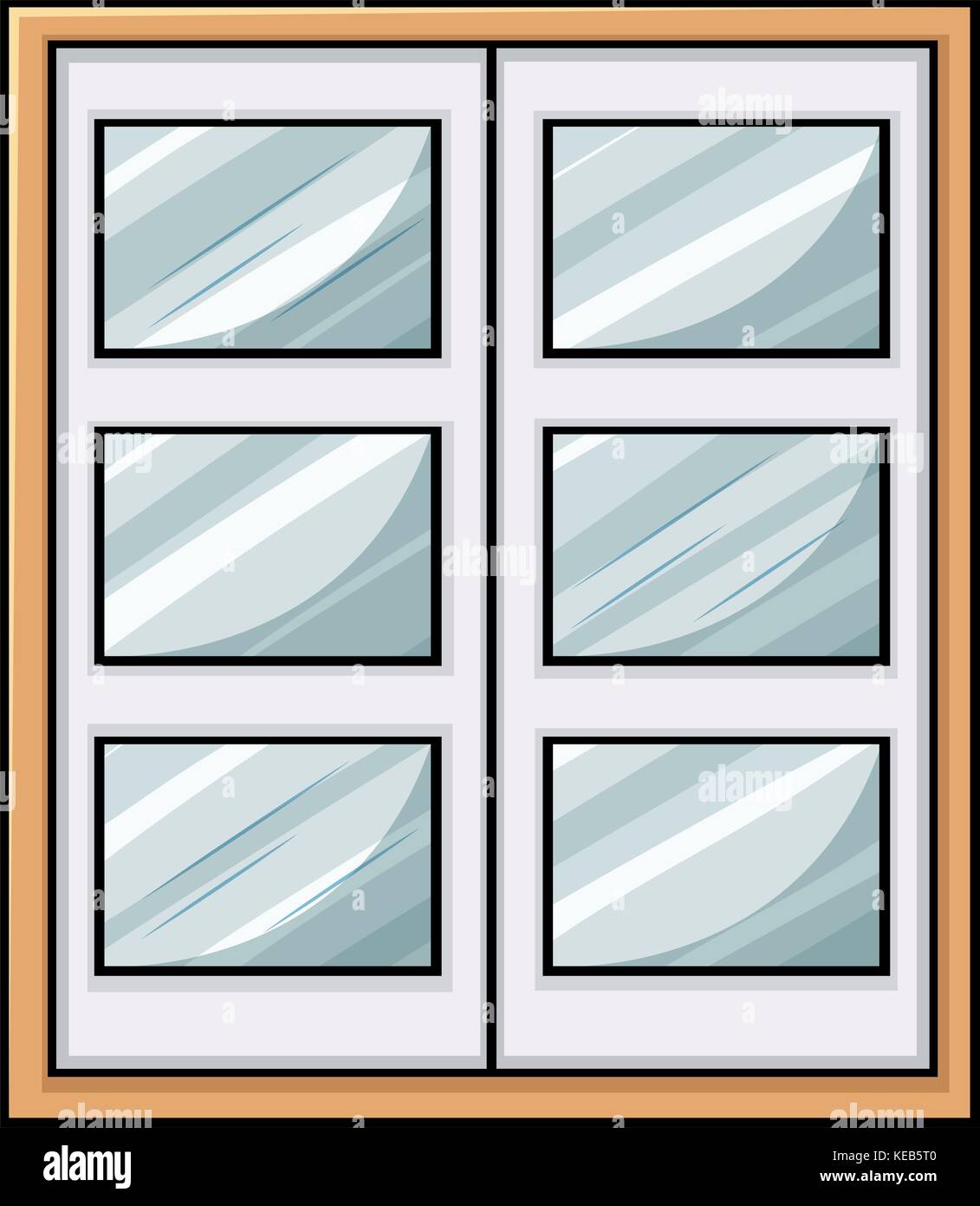 Close up classic wooden window Stock Vector Image & Art - Alamy