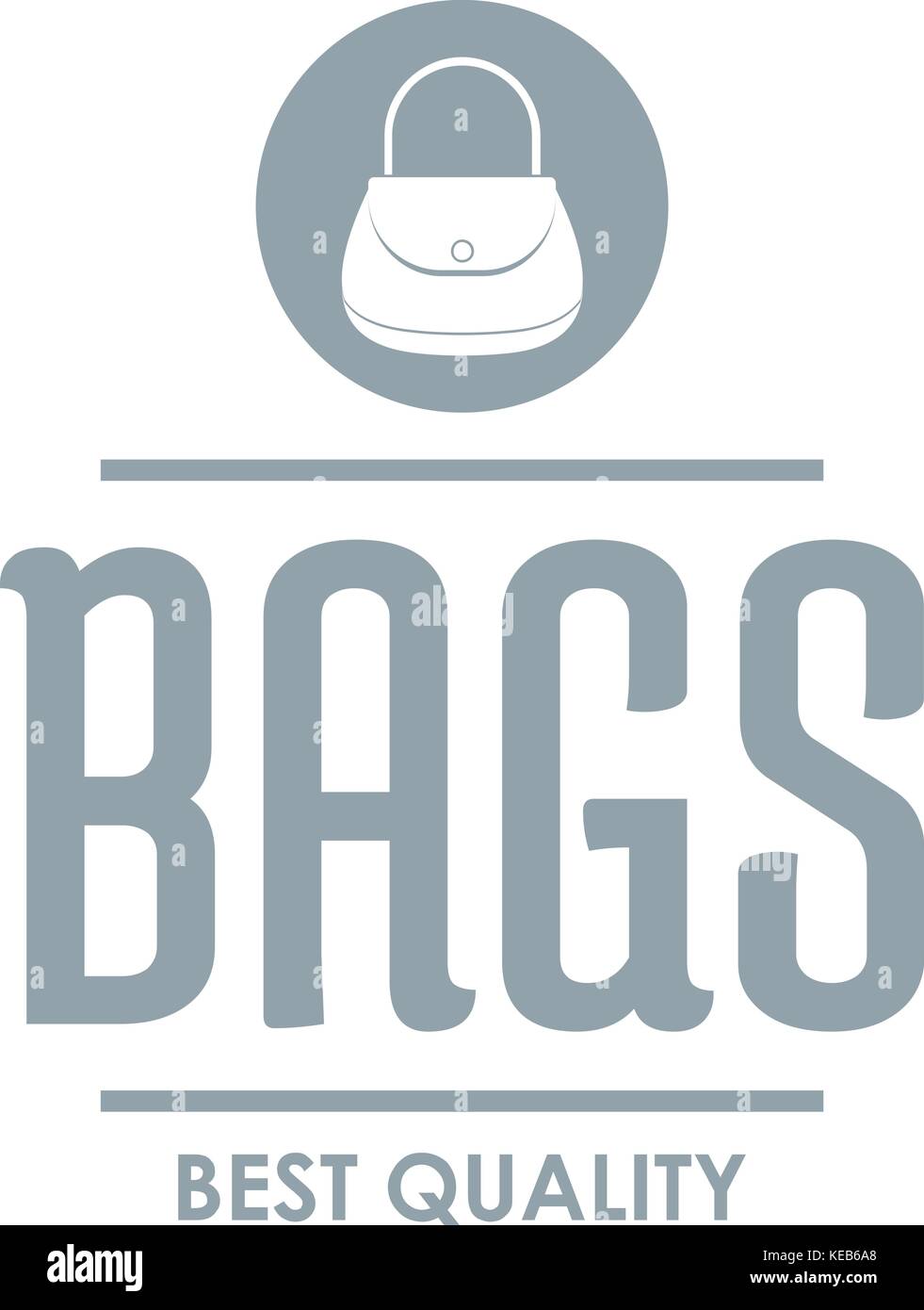 Store bags logo, simple gray style Stock Vector Image & Art Alamy