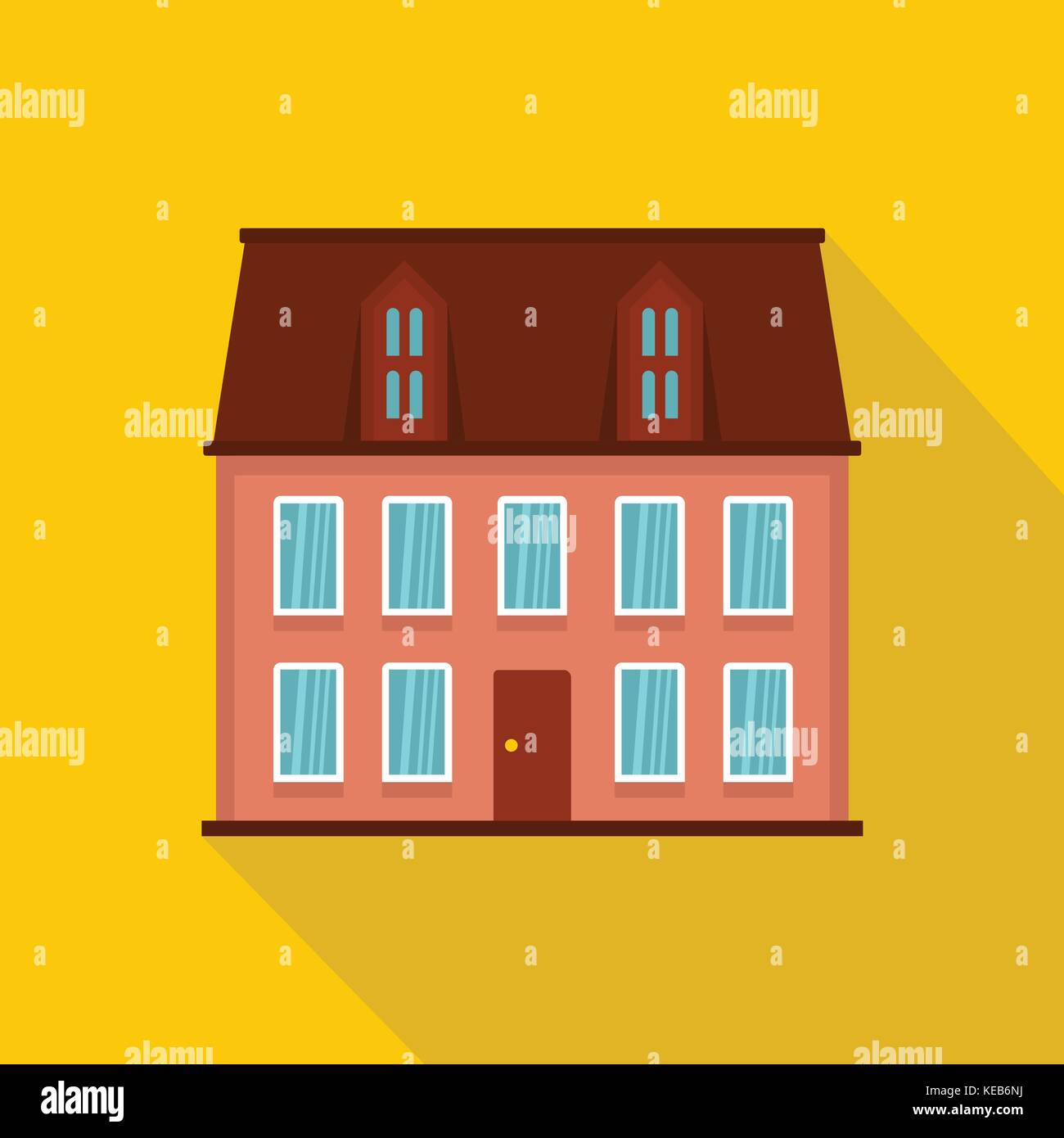 House icon, flat style Stock Vector Image & Art - Alamy