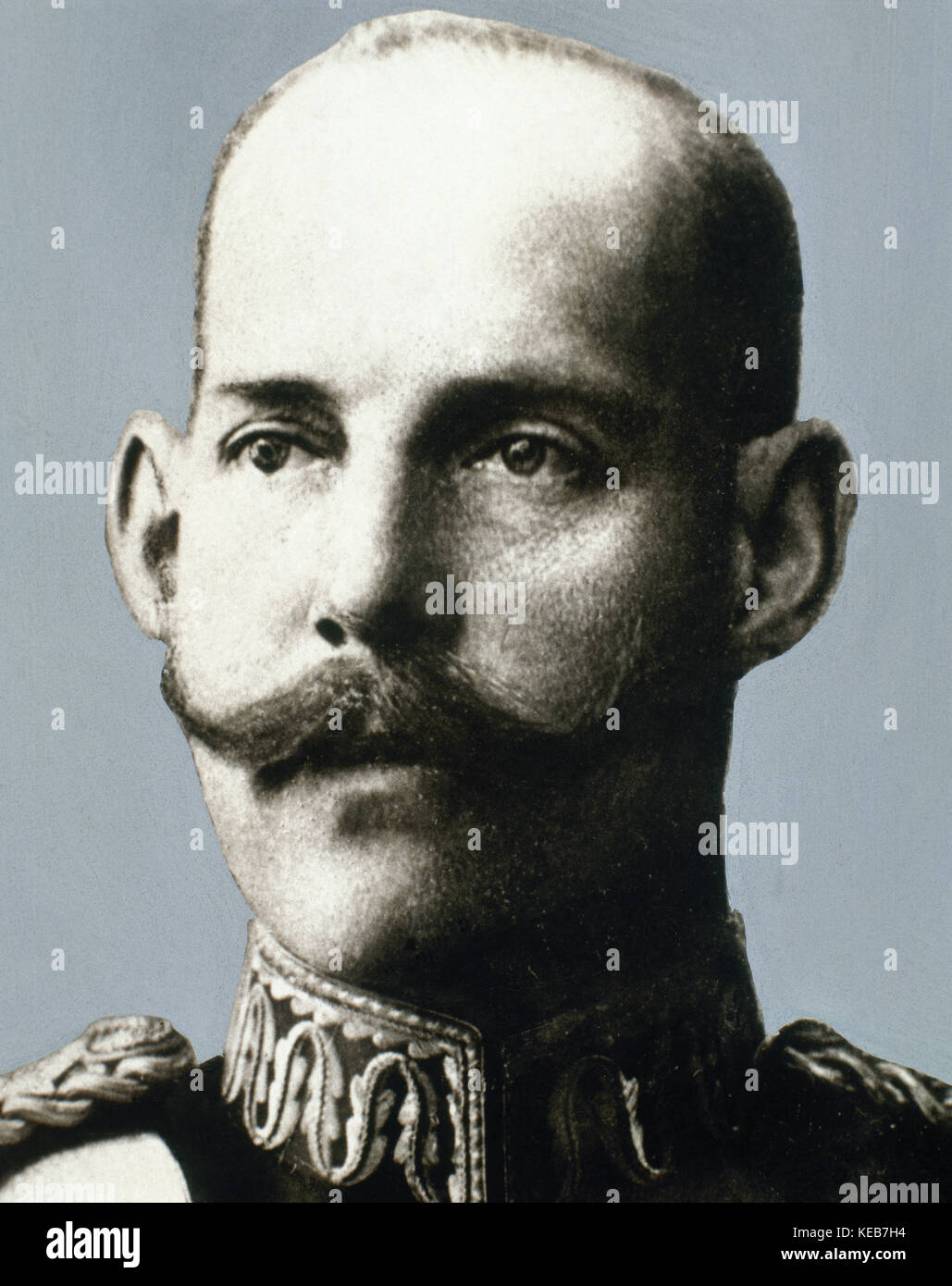 Constantine I (1868-1923). King of Greece. Portrait. Photography. Stock Photo