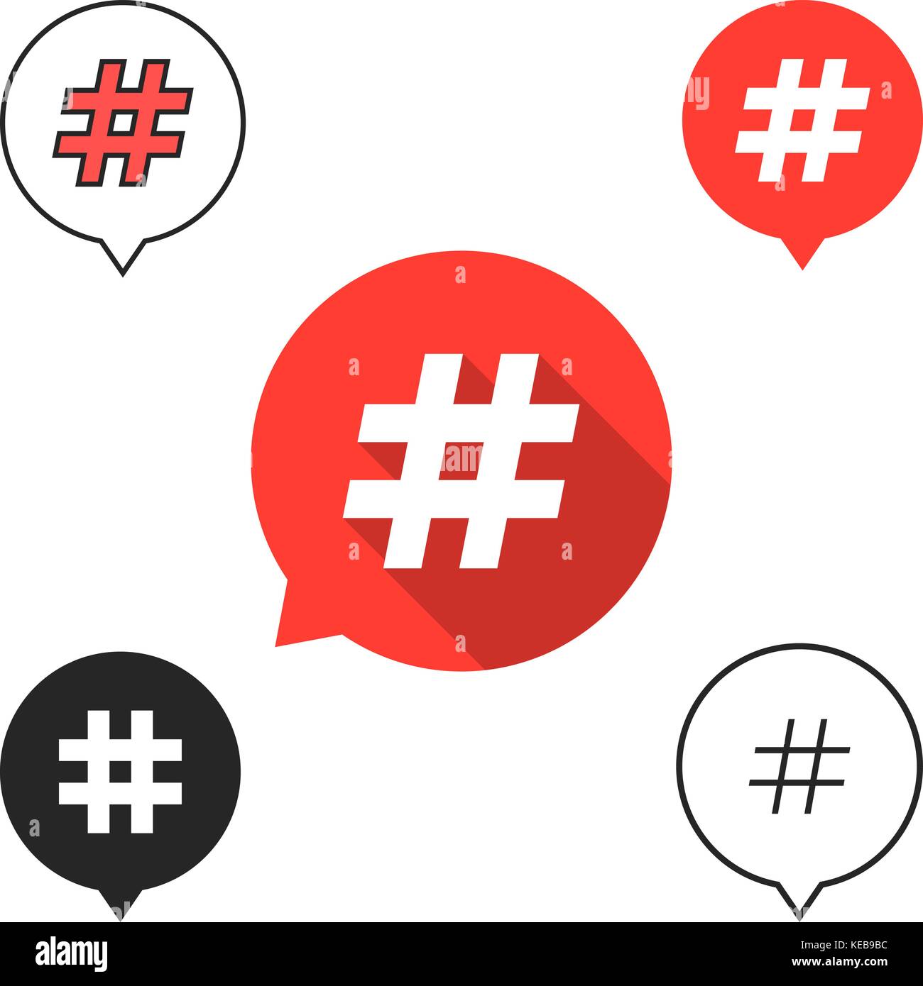 Hashtag Icon Cut Out Stock Images Pictures Alamy
