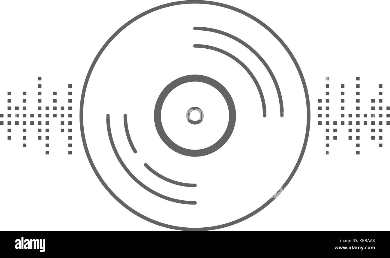 vinyl record with equalizer sign Stock Vector Image & Art Alamy