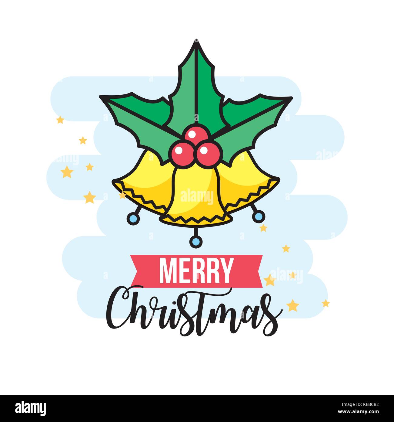 merry christmas event with traditional celebration Stock Vector Image